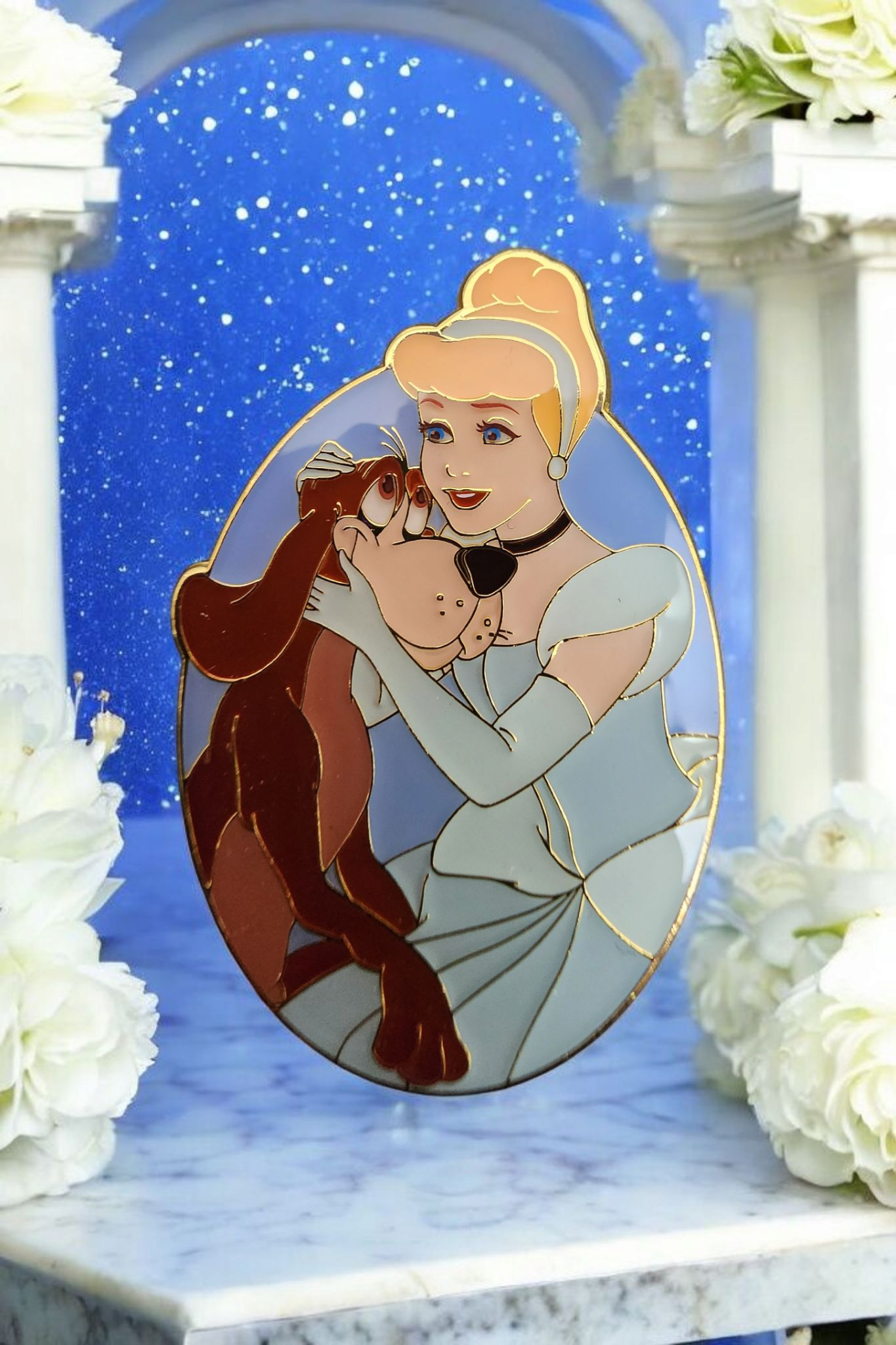 Loungefly Disney Cinderella and Bruno Pin