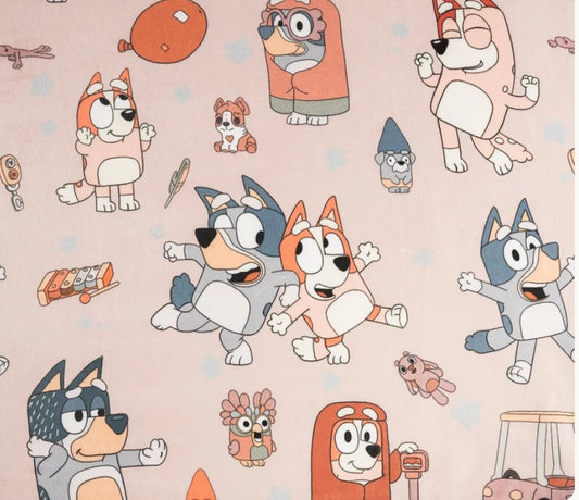 Bluey and Friends Soft Throw Blanket