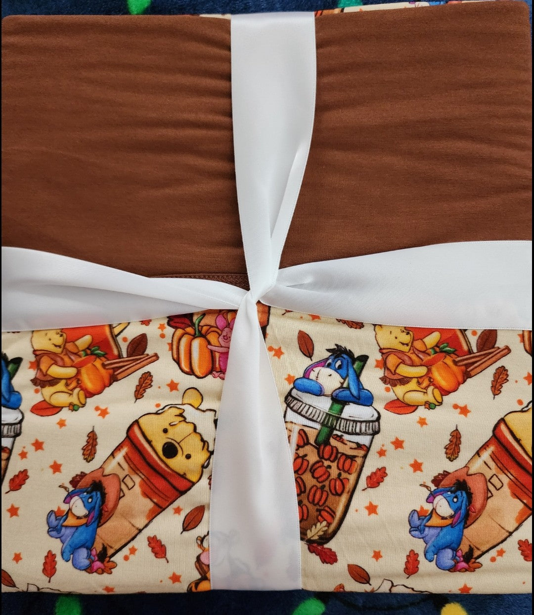 *Charlies Project Disney Winnie the Pooh Pumpkin Spice Latte Baby Blanket