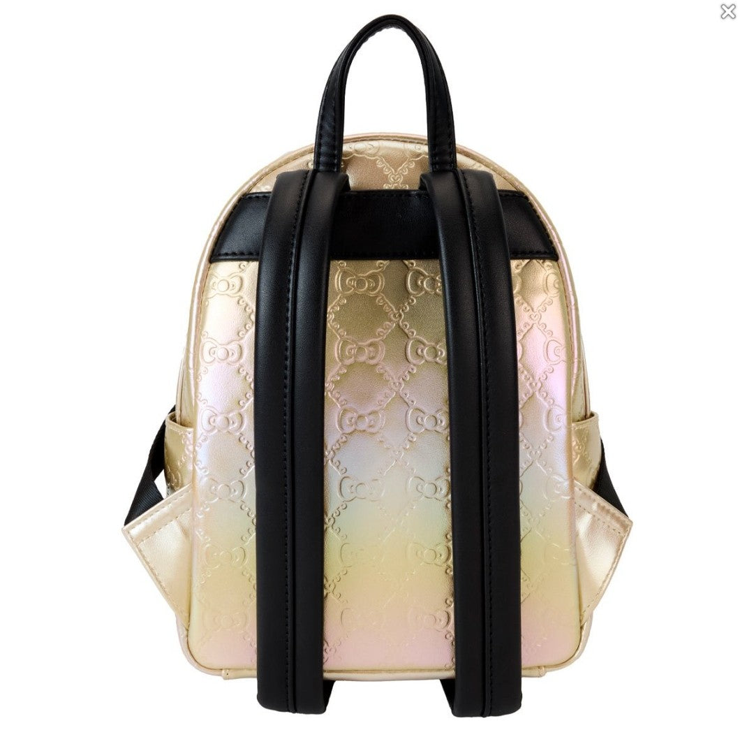 Loungefly Hello Kitty Pearl/Gold Iridescent 50th Anniversary Backpack