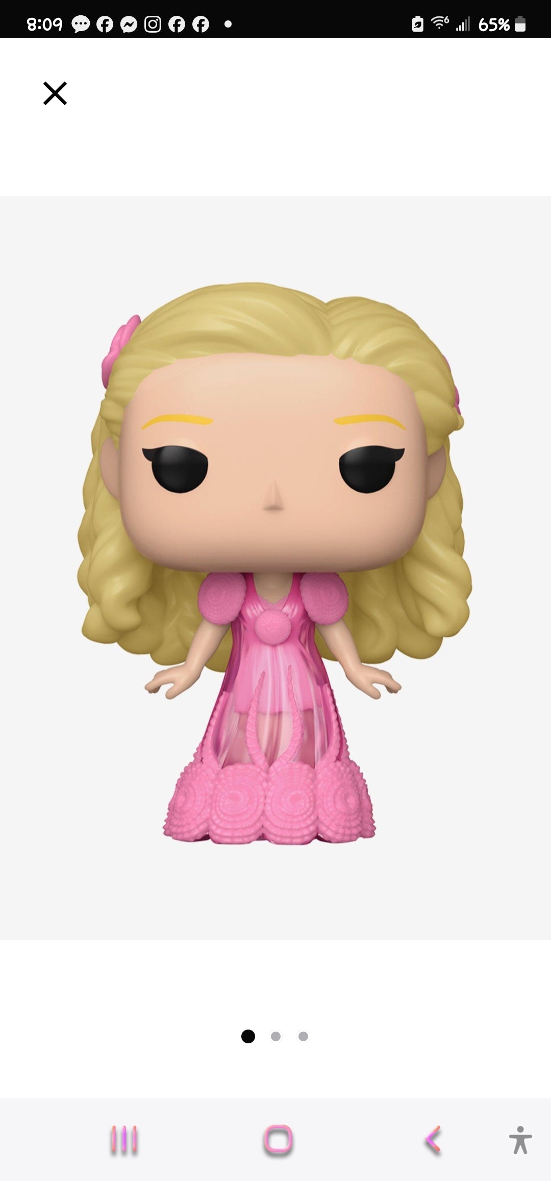 Funko Pop Wicked Glinda in Nightgown Figure