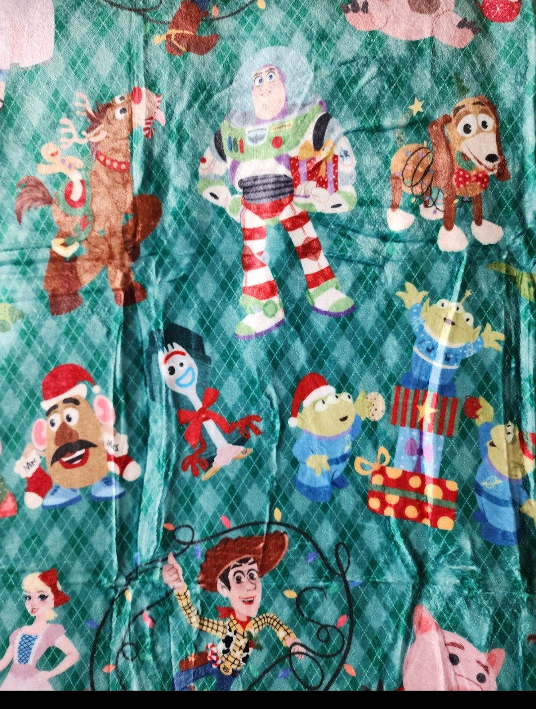 Ellie Sue Disney Pixar Toy Story Holiday Super Soft Throw Blanket