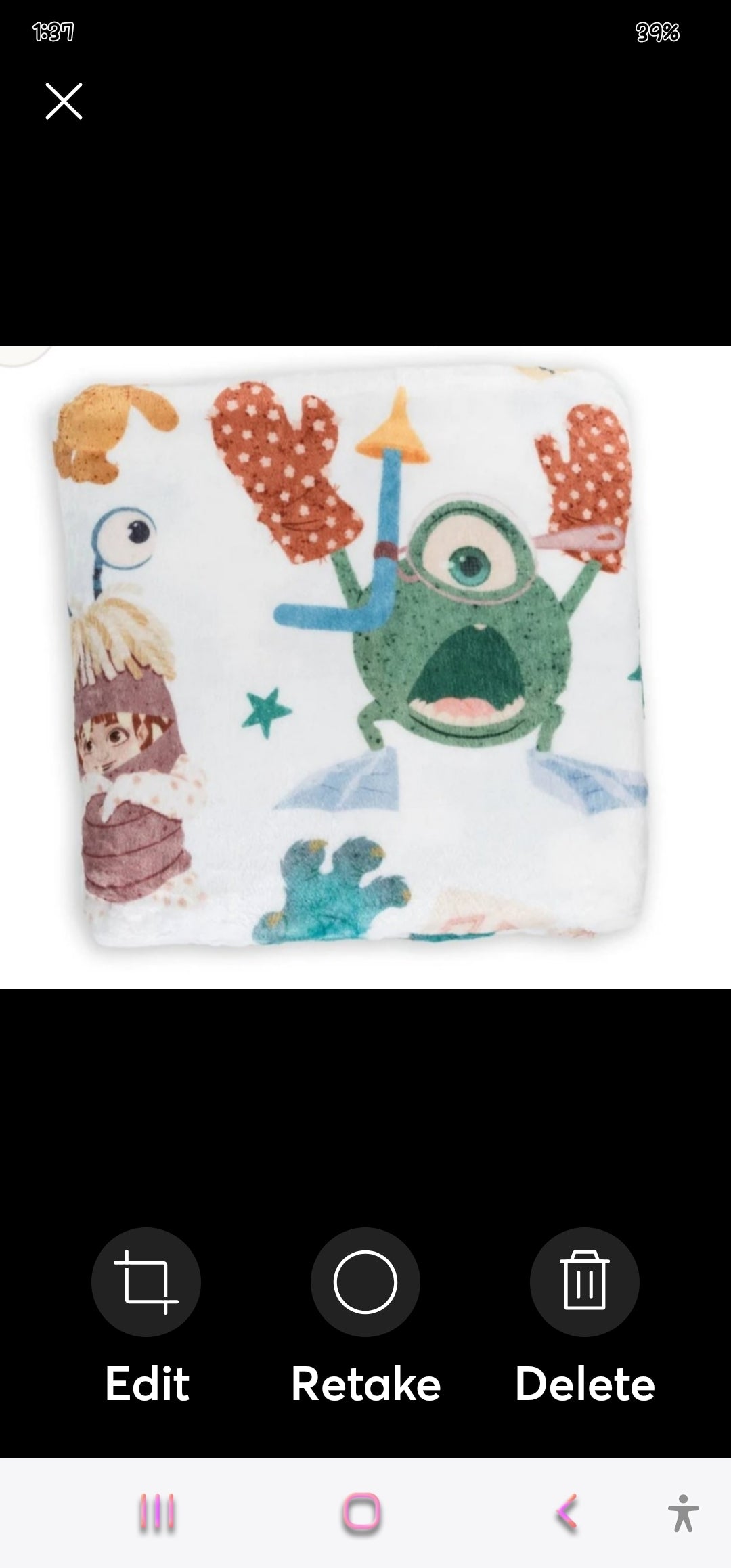 Ellie Sue Disney Pixar Monsters Inc.Super Soft Throw Blanket