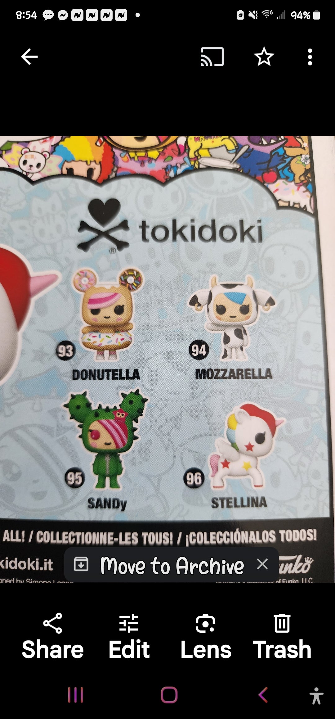 Funko Pop Tokidoki Unicorno Stellina Figure