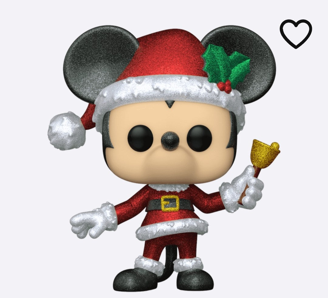 Funko Pop Exclusive Diamond Disney Mickey Mouse as Santa Claus Figure