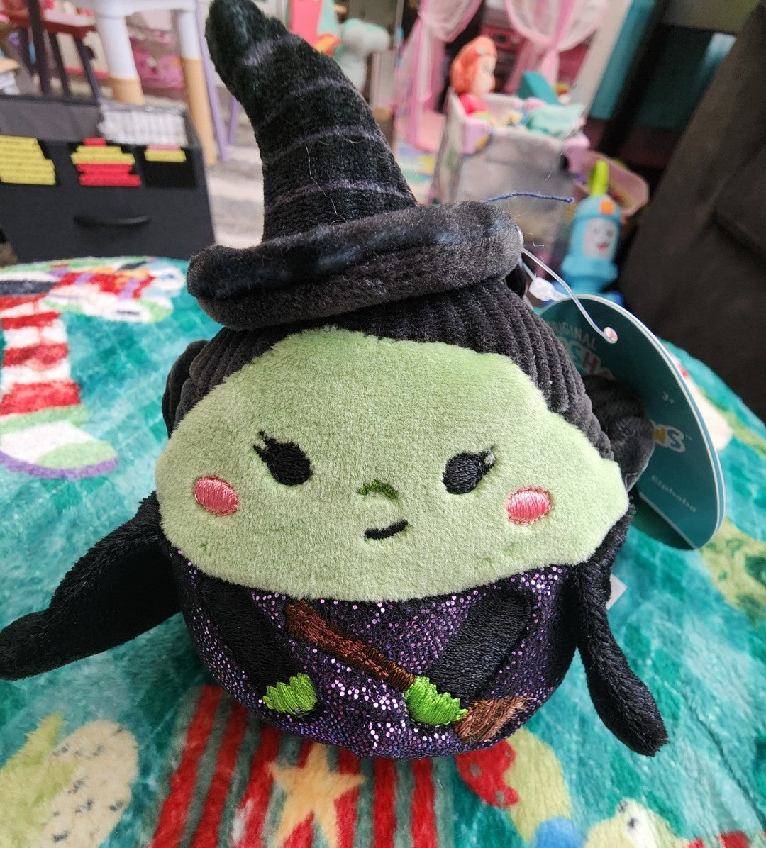 Squishmallows Wicked Elphaba Bag Clip