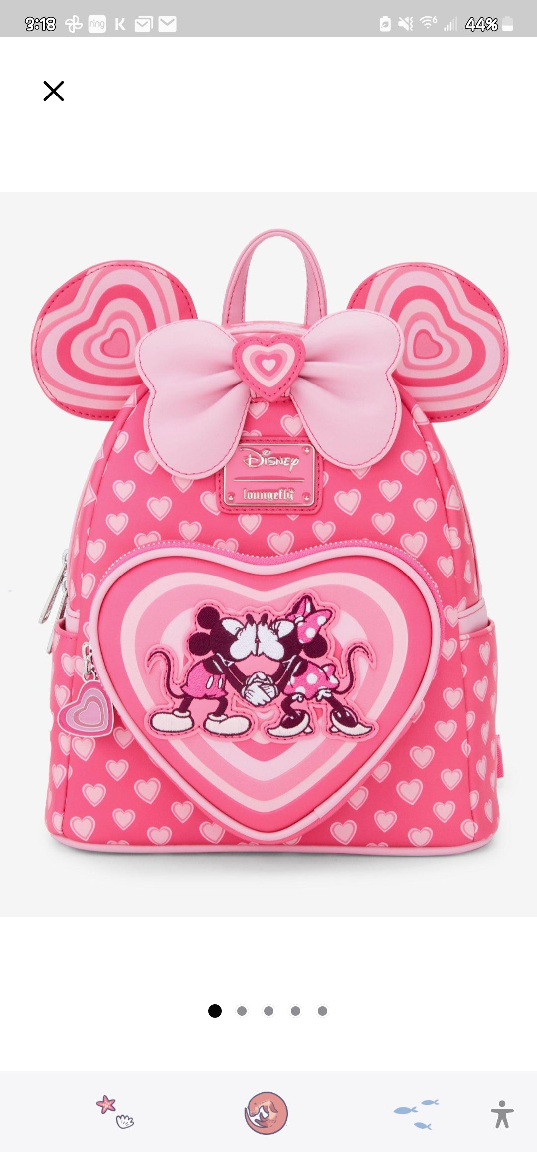 Loungefly Disney Mickey and Minnie Valentine's Backpack