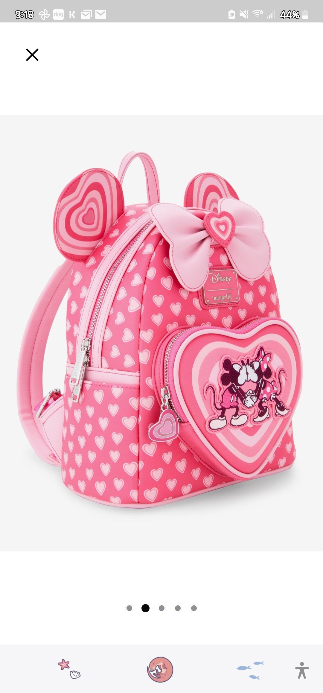 Loungefly Disney Mickey and Minnie Valentine's Backpack