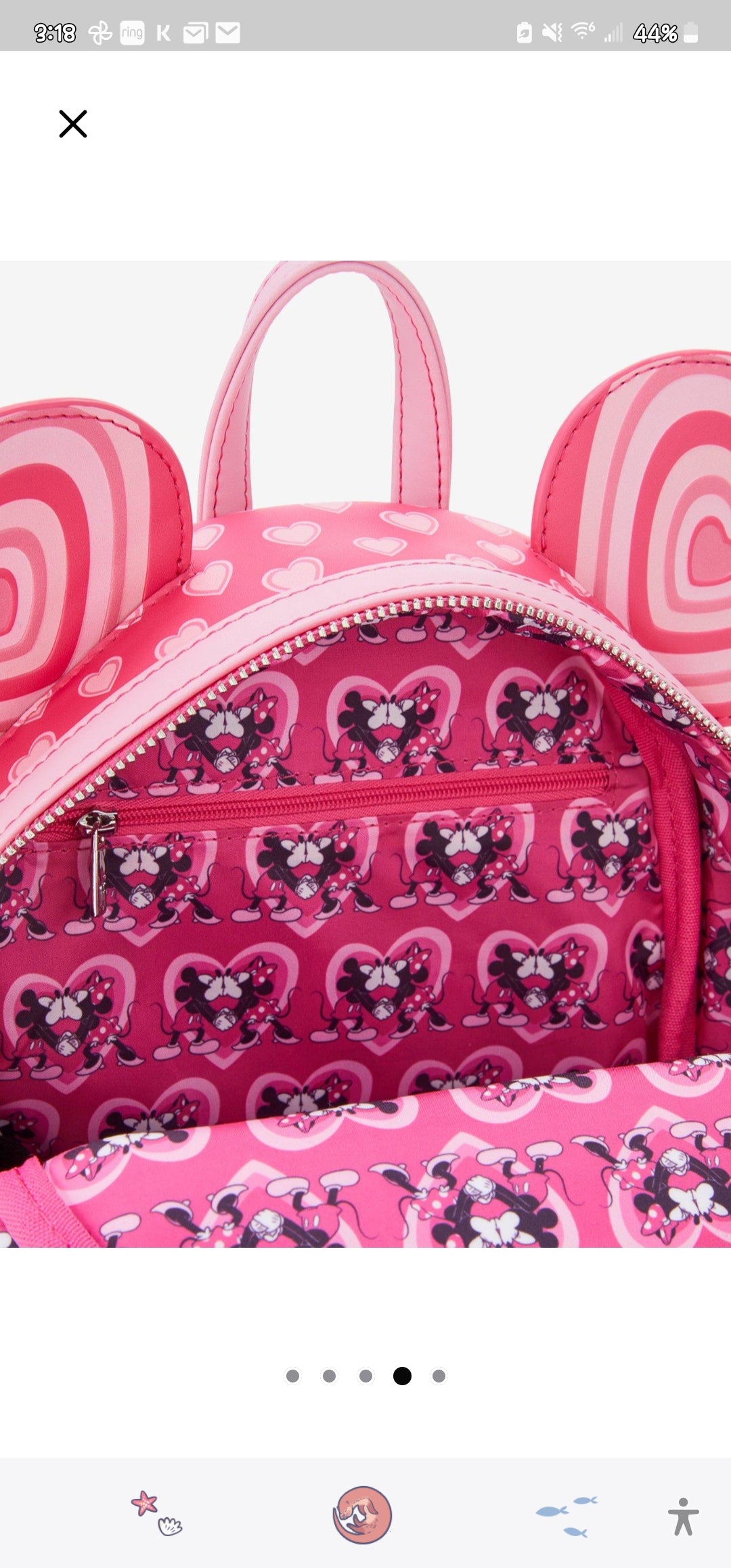 Loungefly Disney Mickey and Minnie Valentine's Backpack