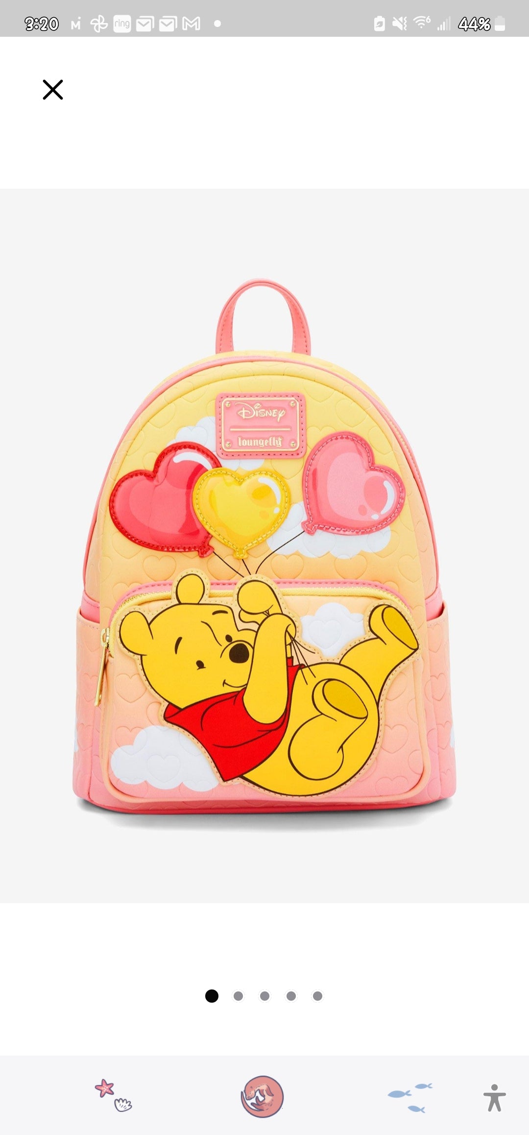 Loungefly Disney Winnie the Pooh Valentine's Backpack