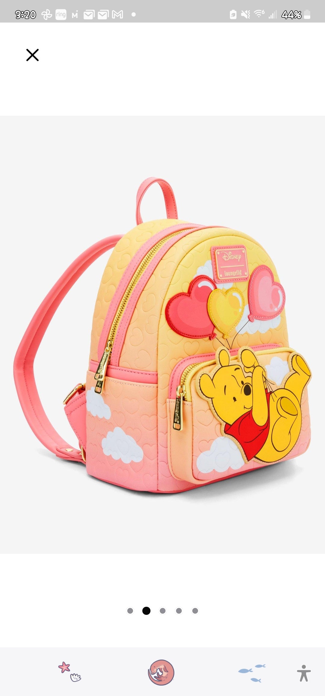 Loungefly Disney Winnie the Pooh Valentine's Backpack