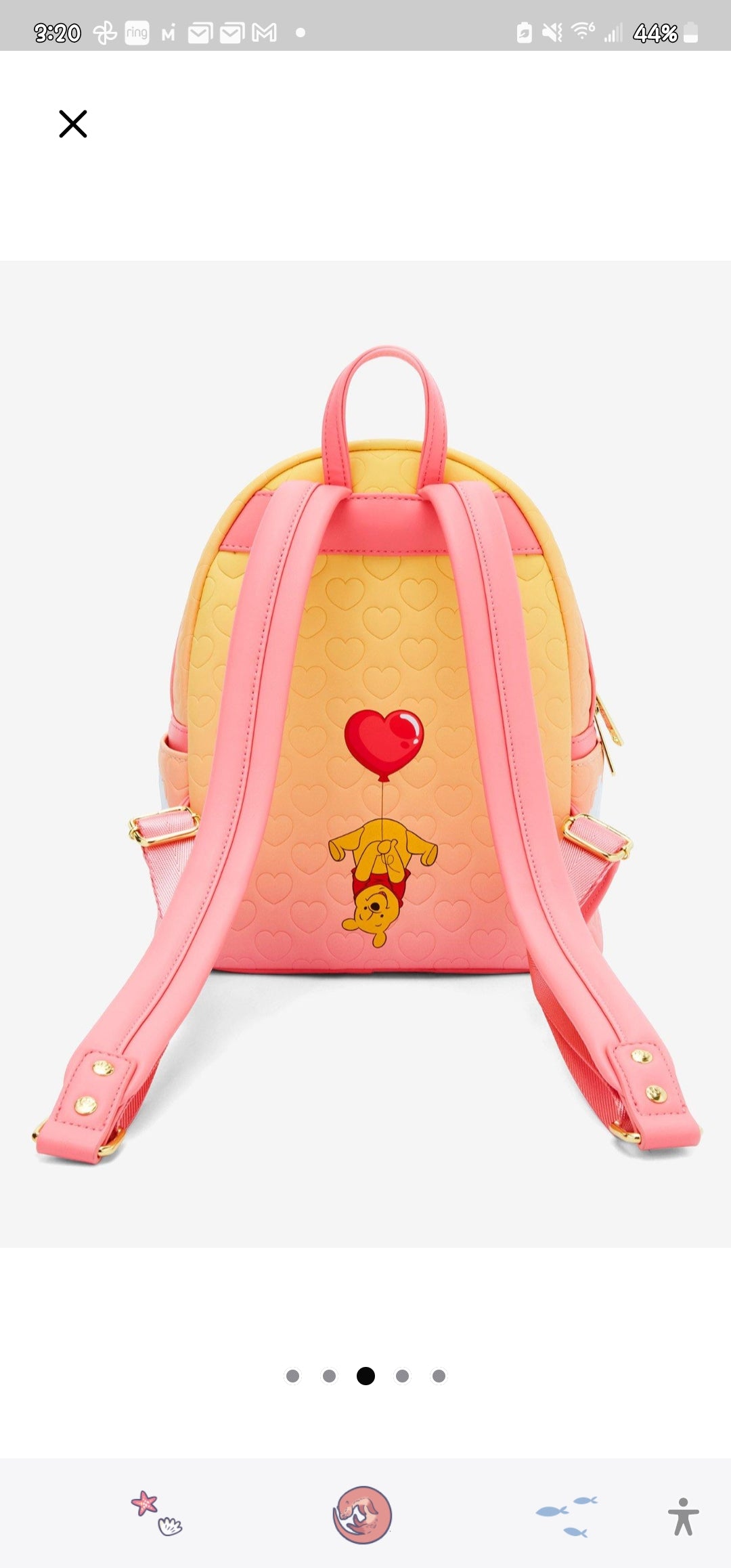 Loungefly Disney Winnie the Pooh Valentine's Backpack