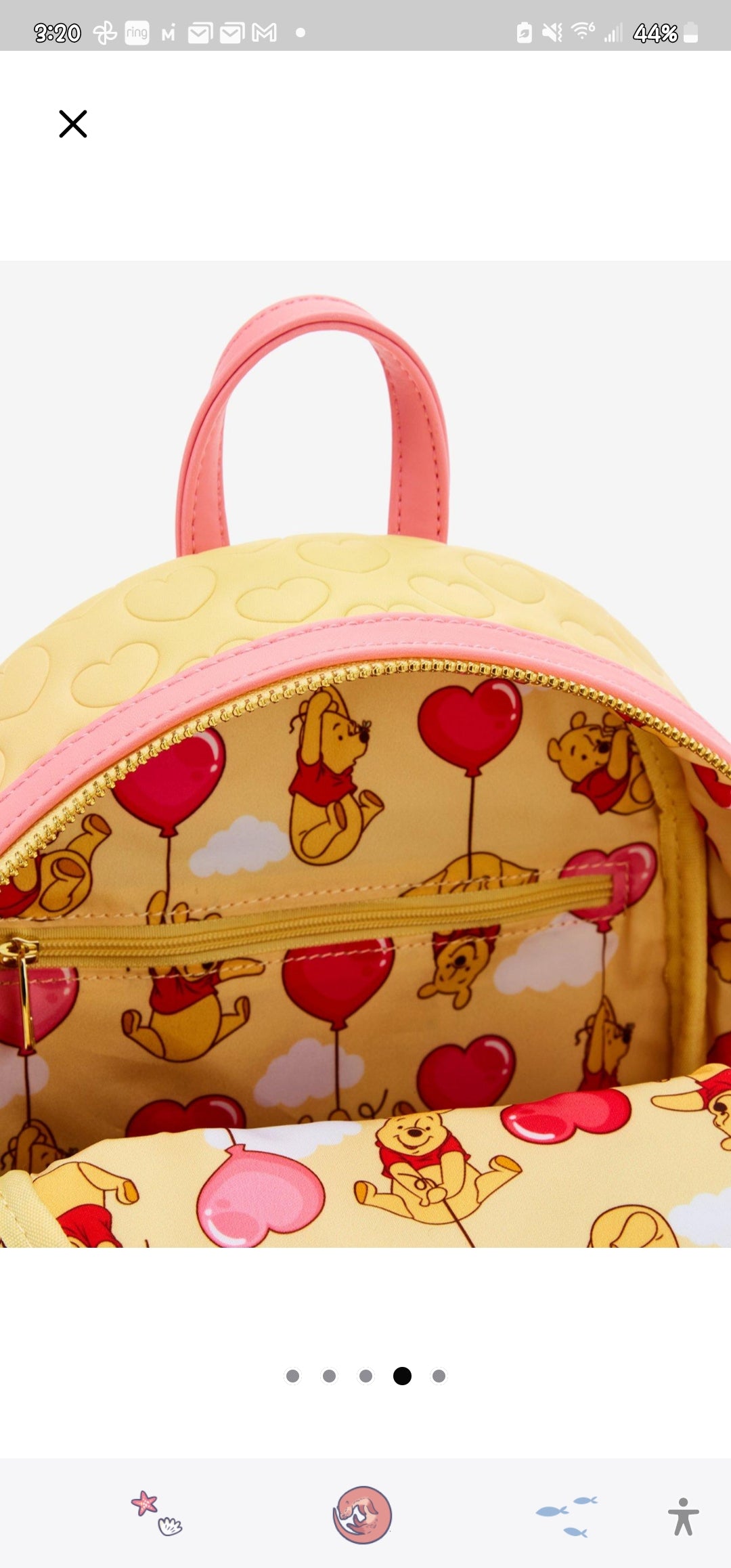 Loungefly Disney Winnie the Pooh Valentine's Backpack