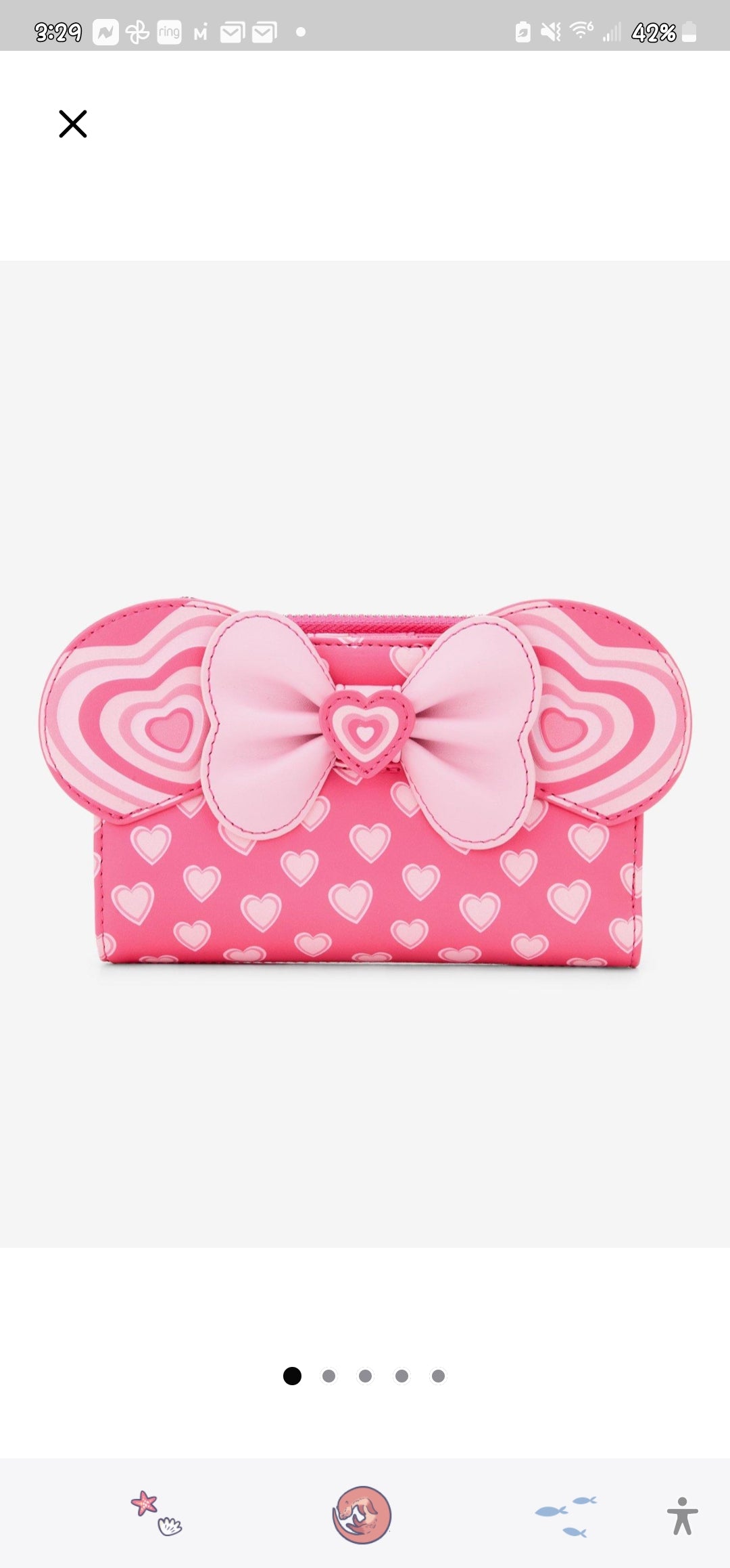 Loungefly Disney Mickey and Minnie Valentine's Wallet