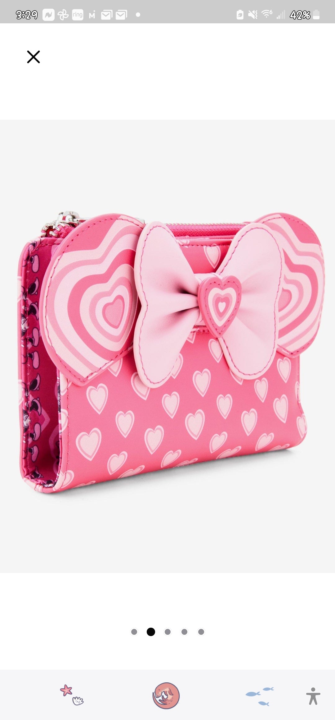 Loungefly Disney Mickey and Minnie Valentine's Wallet