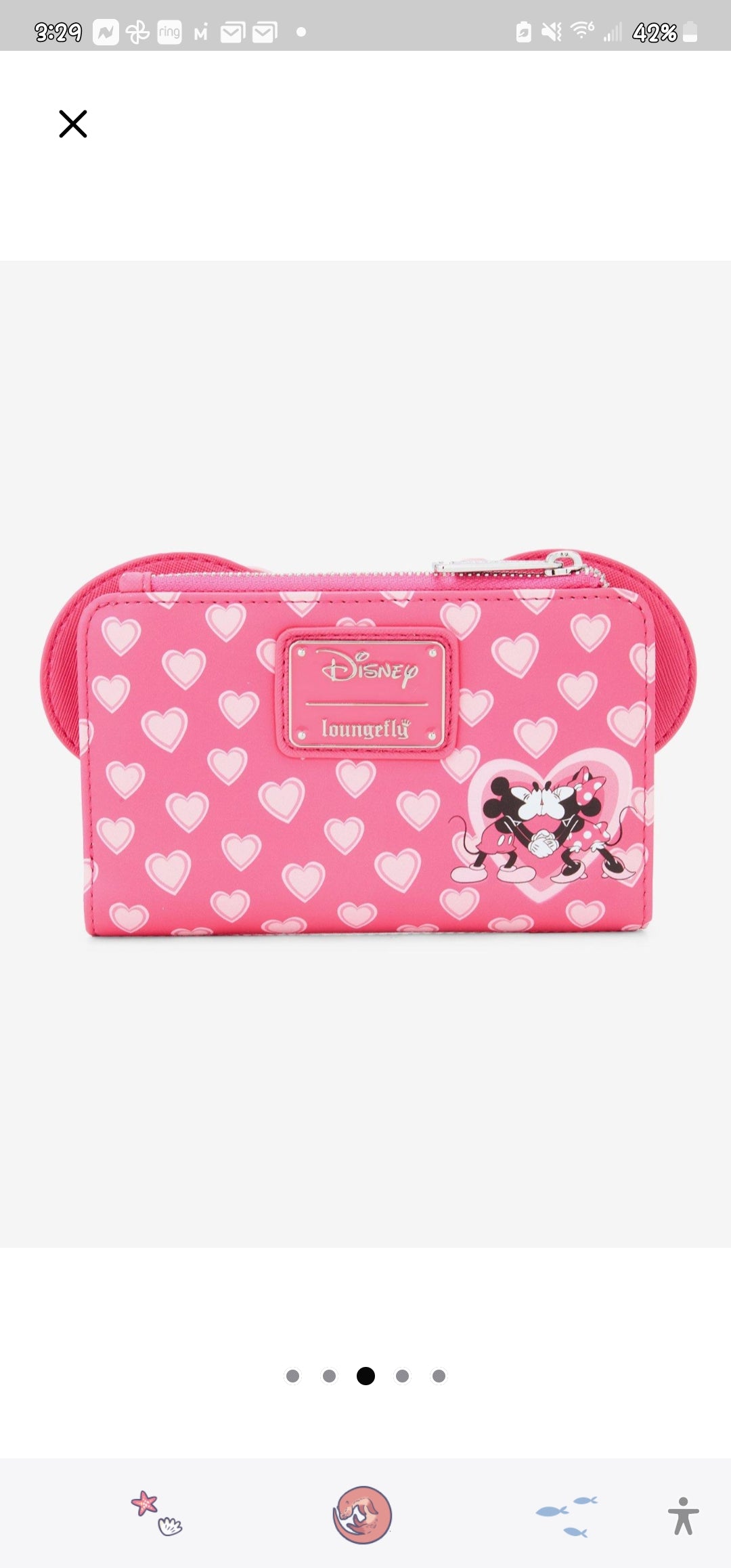 Loungefly Disney Mickey and Minnie Valentine's Wallet