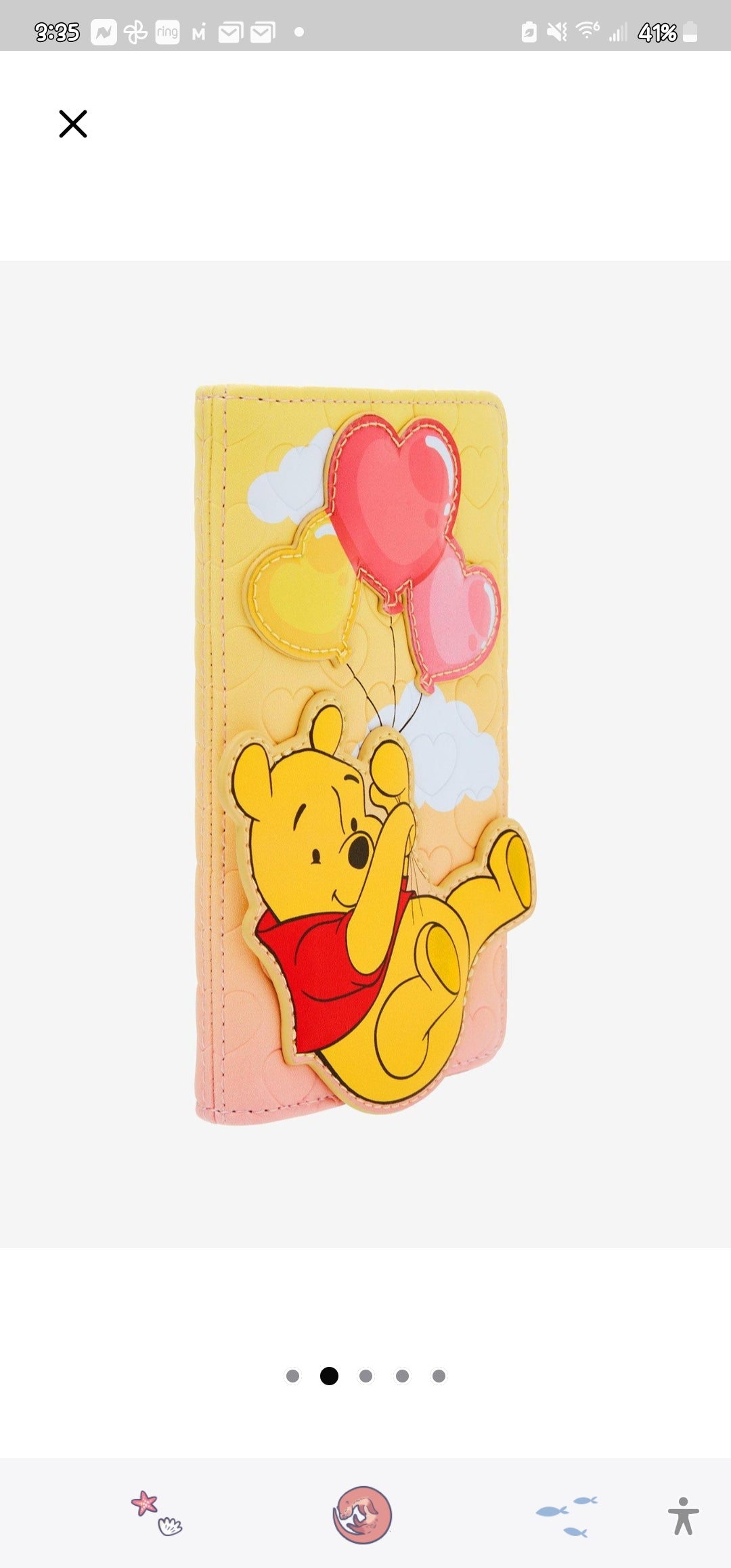 Loungefly Disney Winnie the Pooh Valentine's Wallet