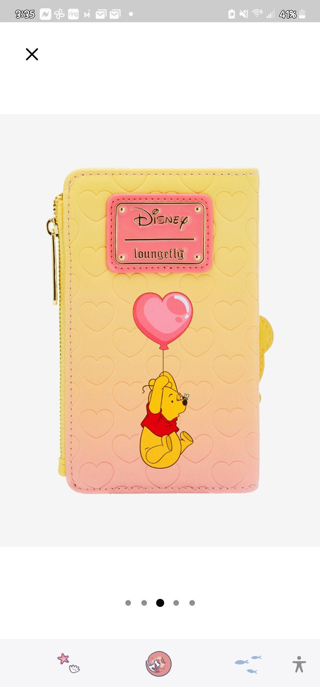 Loungefly Disney Winnie the Pooh Valentine's Wallet