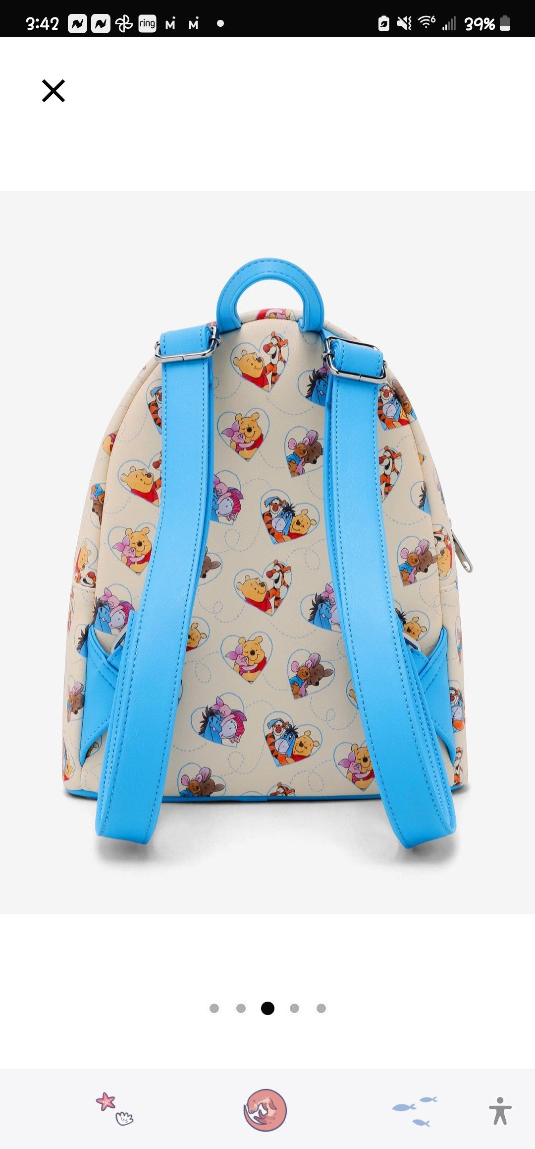 Loungefly Disney Winnie the Pooh and Friends Hugs and Hearts Backpack