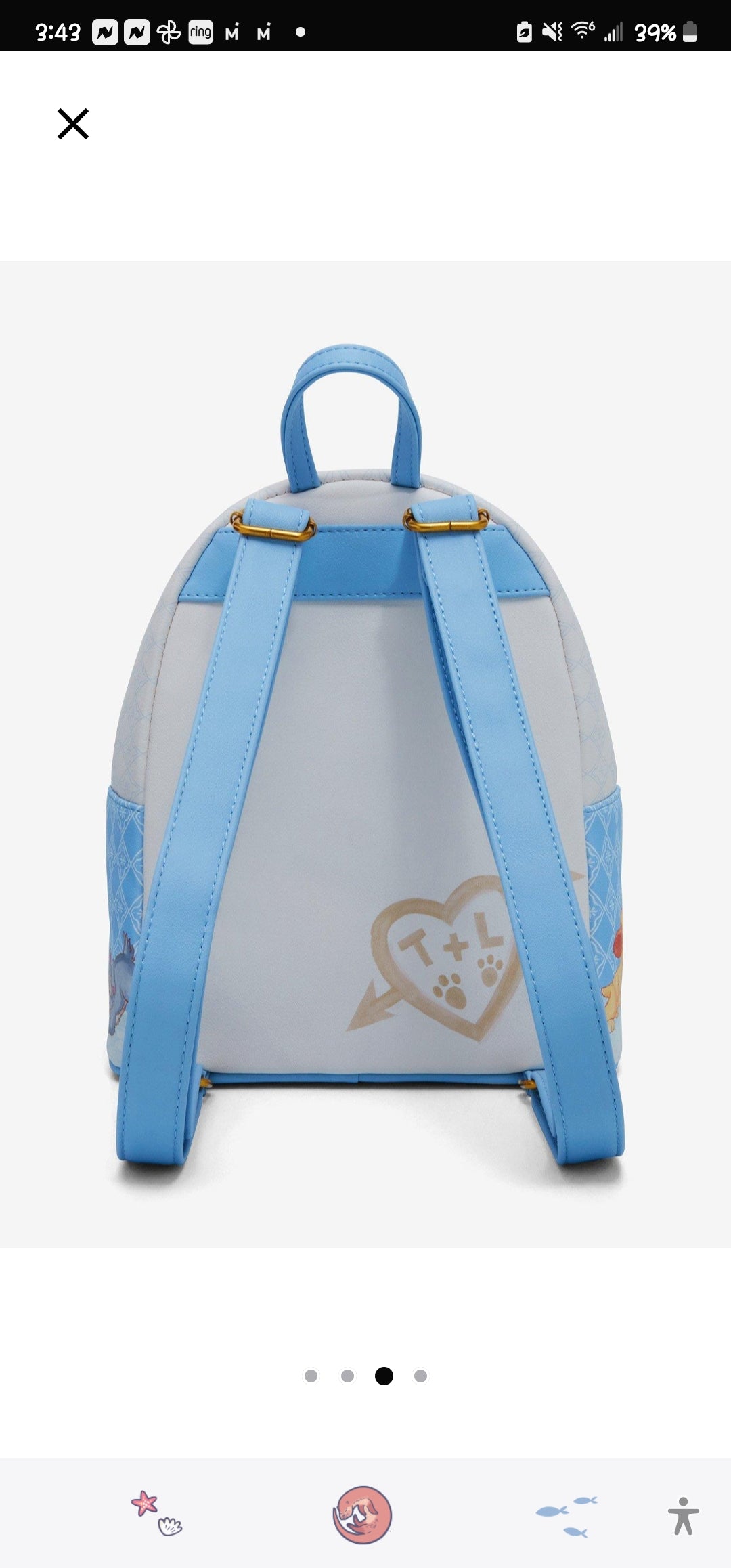 Loungefly Disney Lady and the Tramp Puppies Backpack