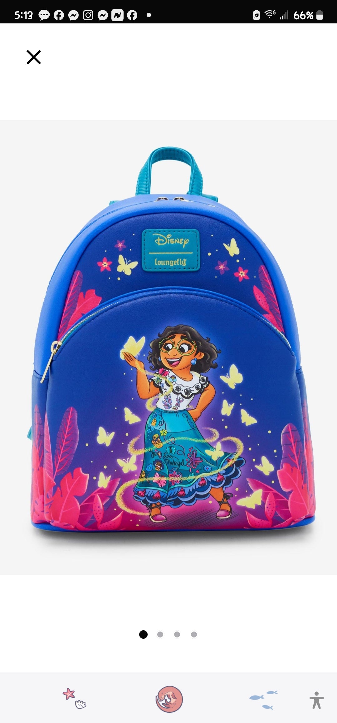 Loungefly Disney Encanto Maribel Butterflies Backpack