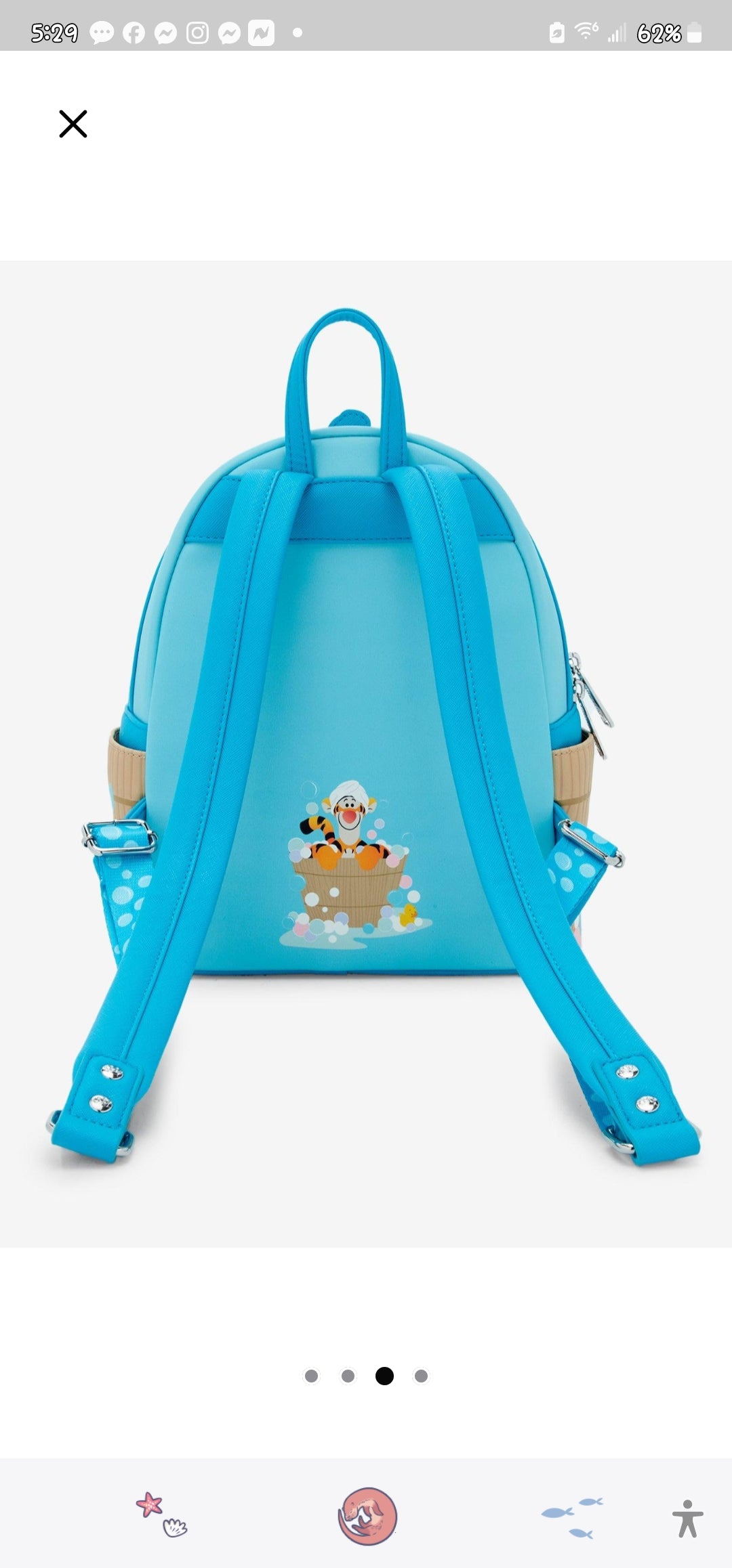 Loungefly Disney Winnie the Pooh Tigger Bathtime Backpack