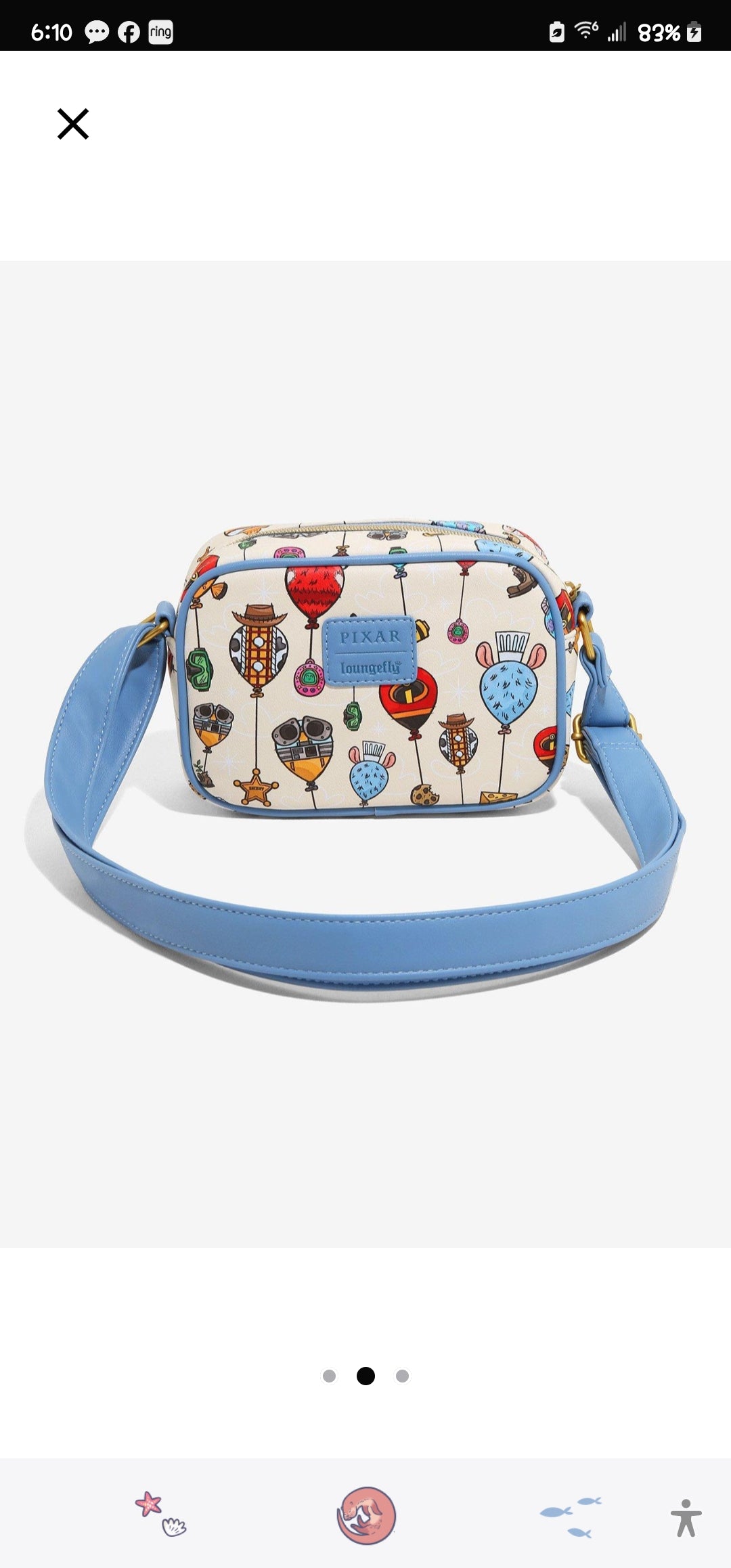 Loungefly Disney Pixar Balloons Crossbody Bag