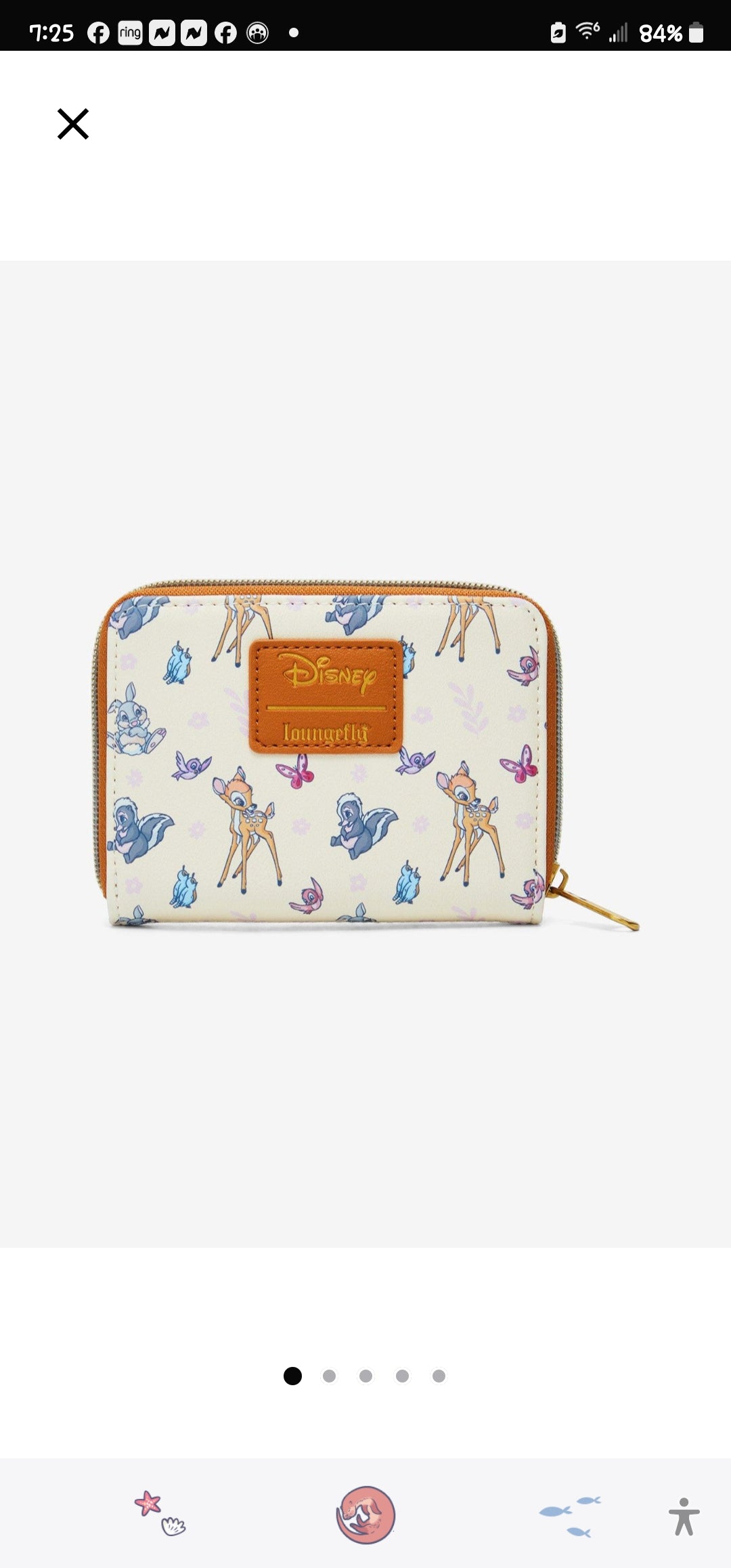 Loungefly Disney Bambi and Friends Spring Time Wallet