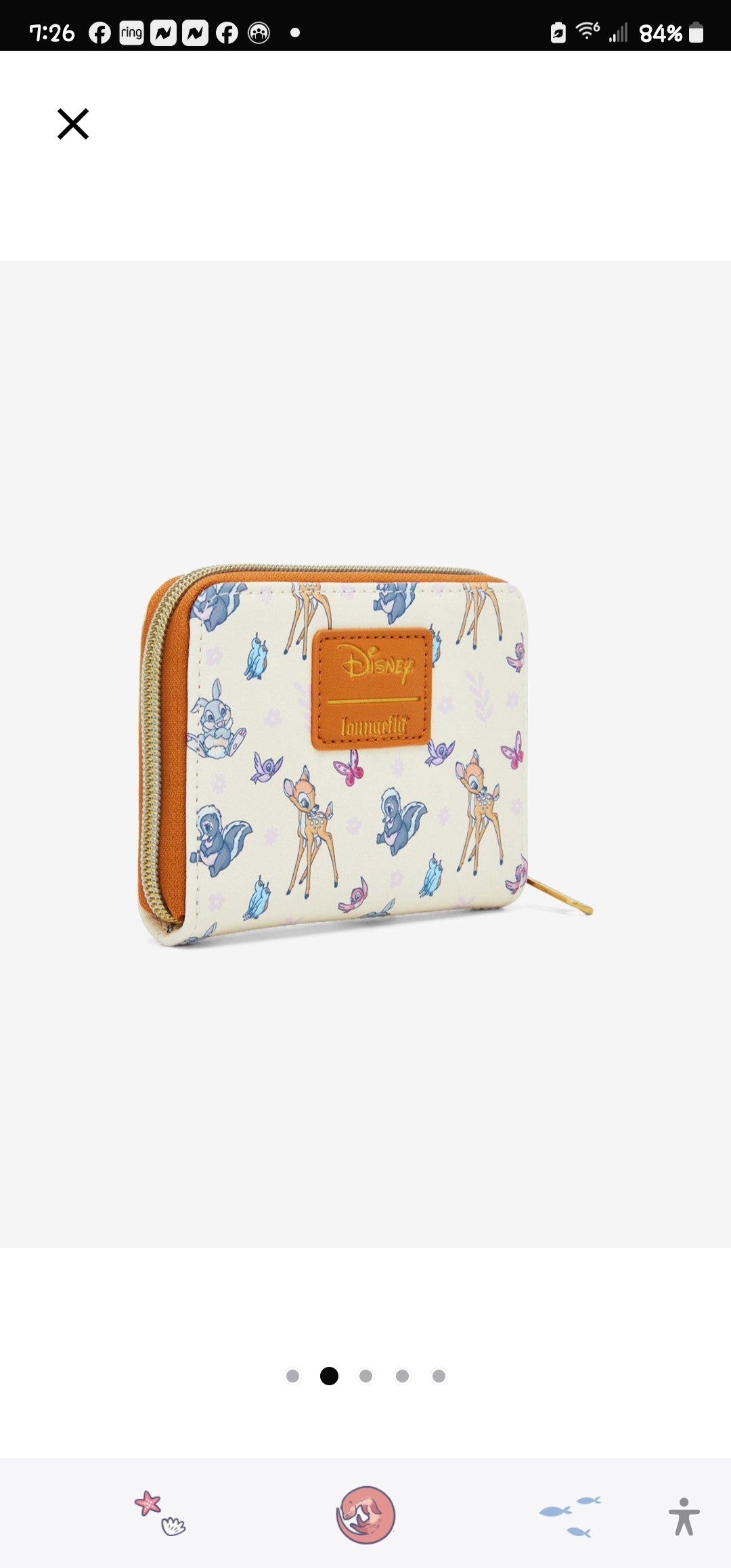 Loungefly Disney Bambi and Friends Spring Time Wallet