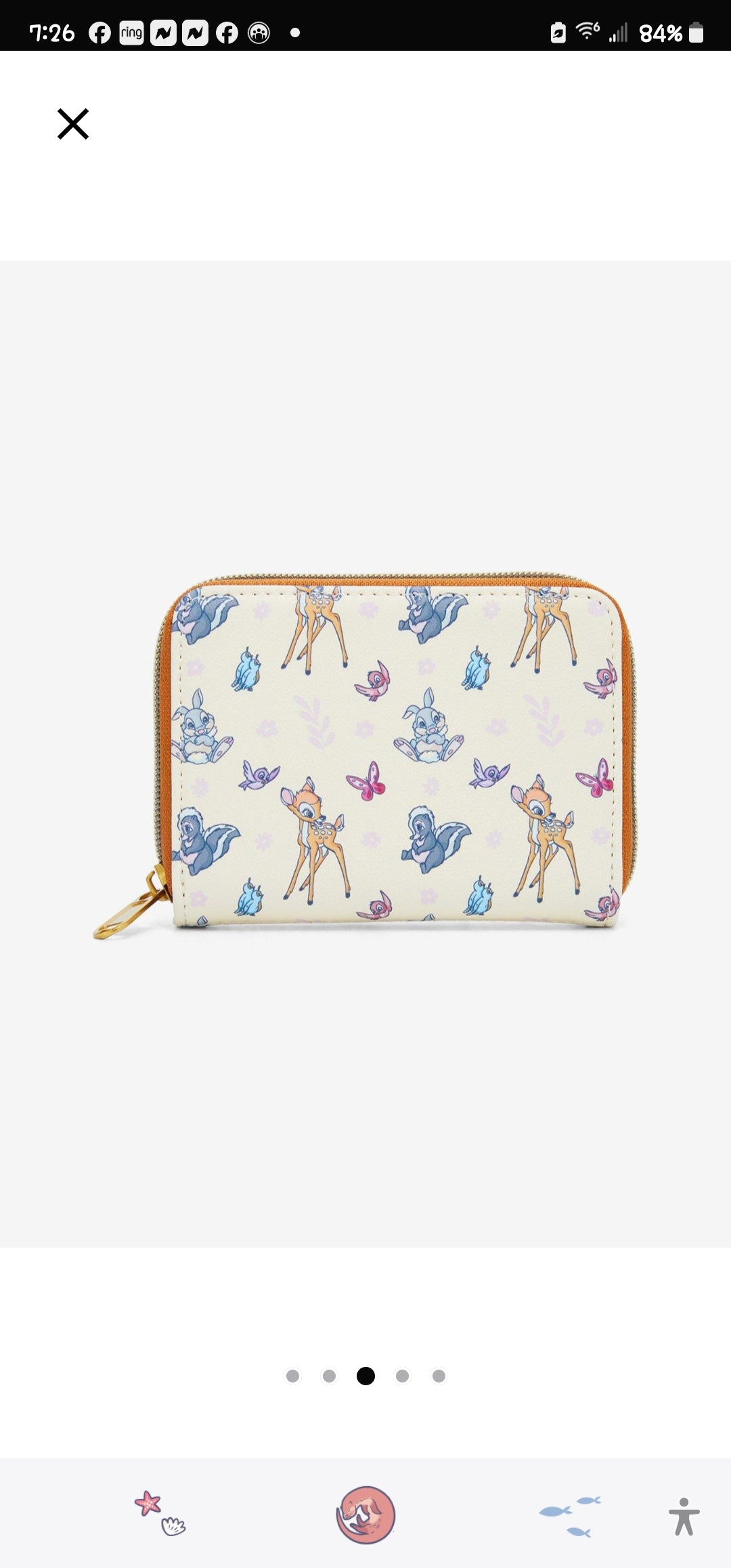 Loungefly Disney Bambi and Friends Spring Time Wallet