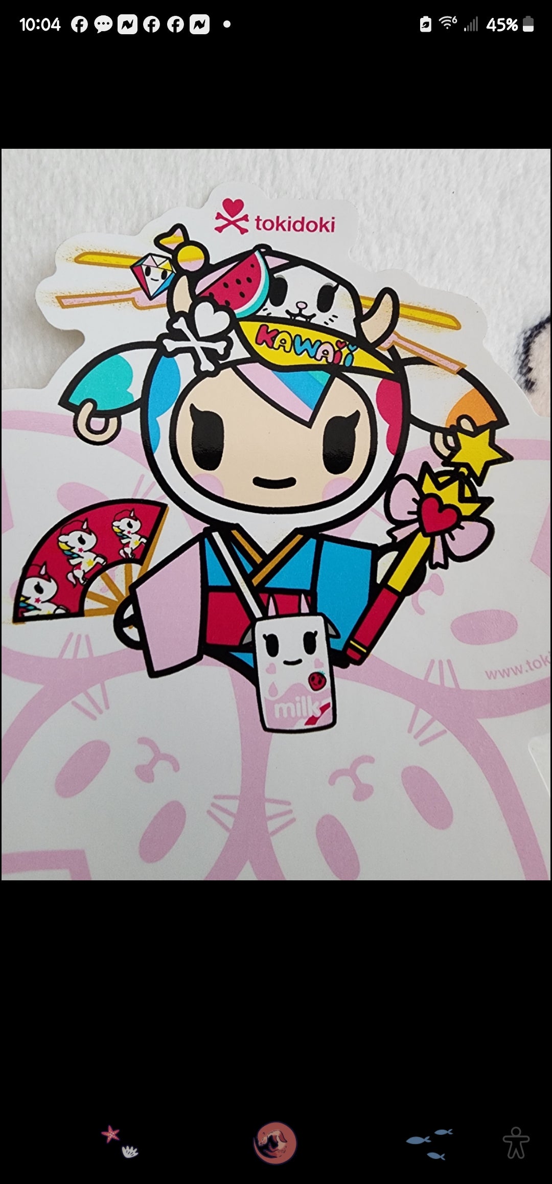 Tokidoki Kawaii Sakura Cherry Blossom Sticker