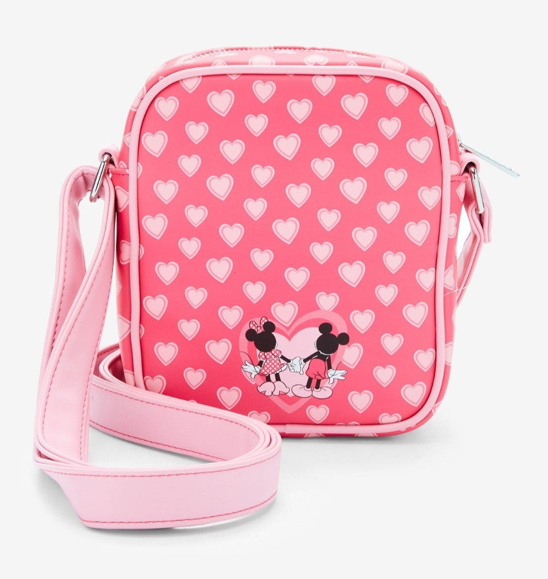 Loungefly Disney Mickey and Minnie Hearts Crossbody Bag