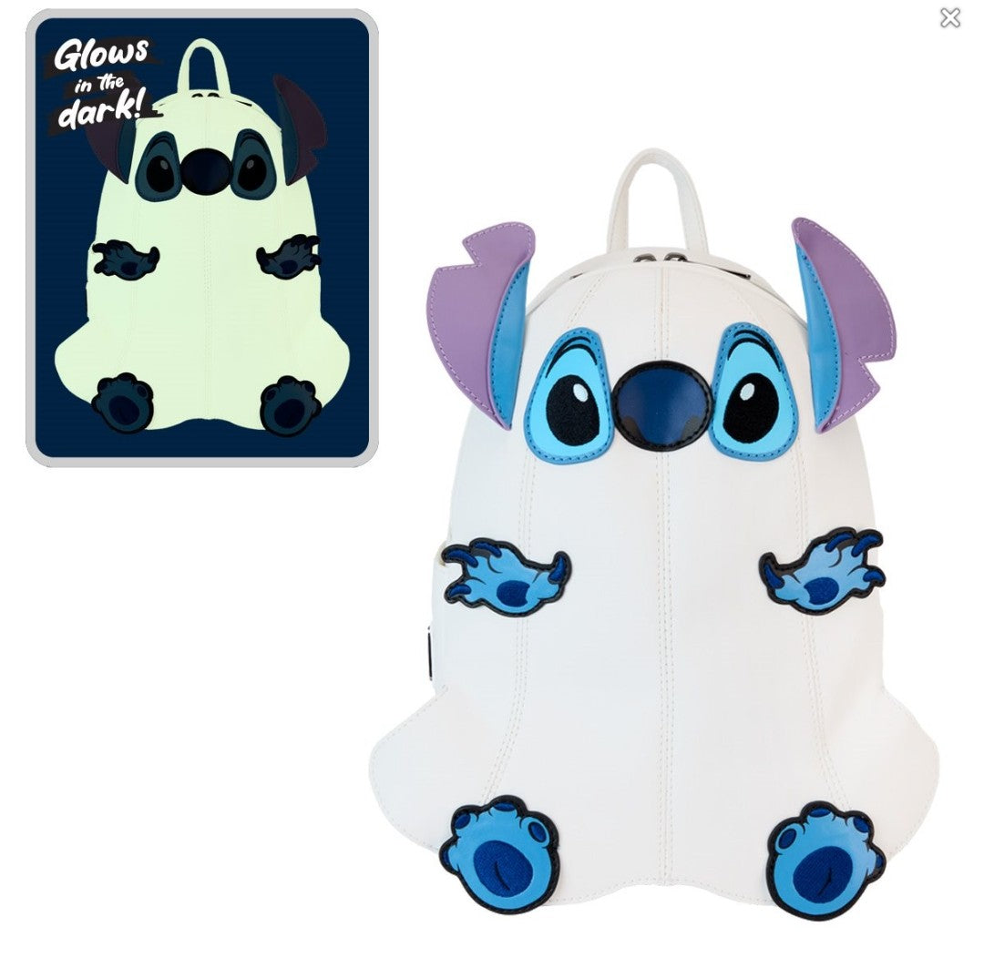 Loungefly Disney Stitch as a Ghost Halloween Backpack