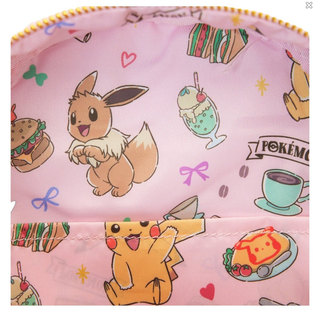 Loungefly Pokemon Pastel Pikachu and Eevee Backpack