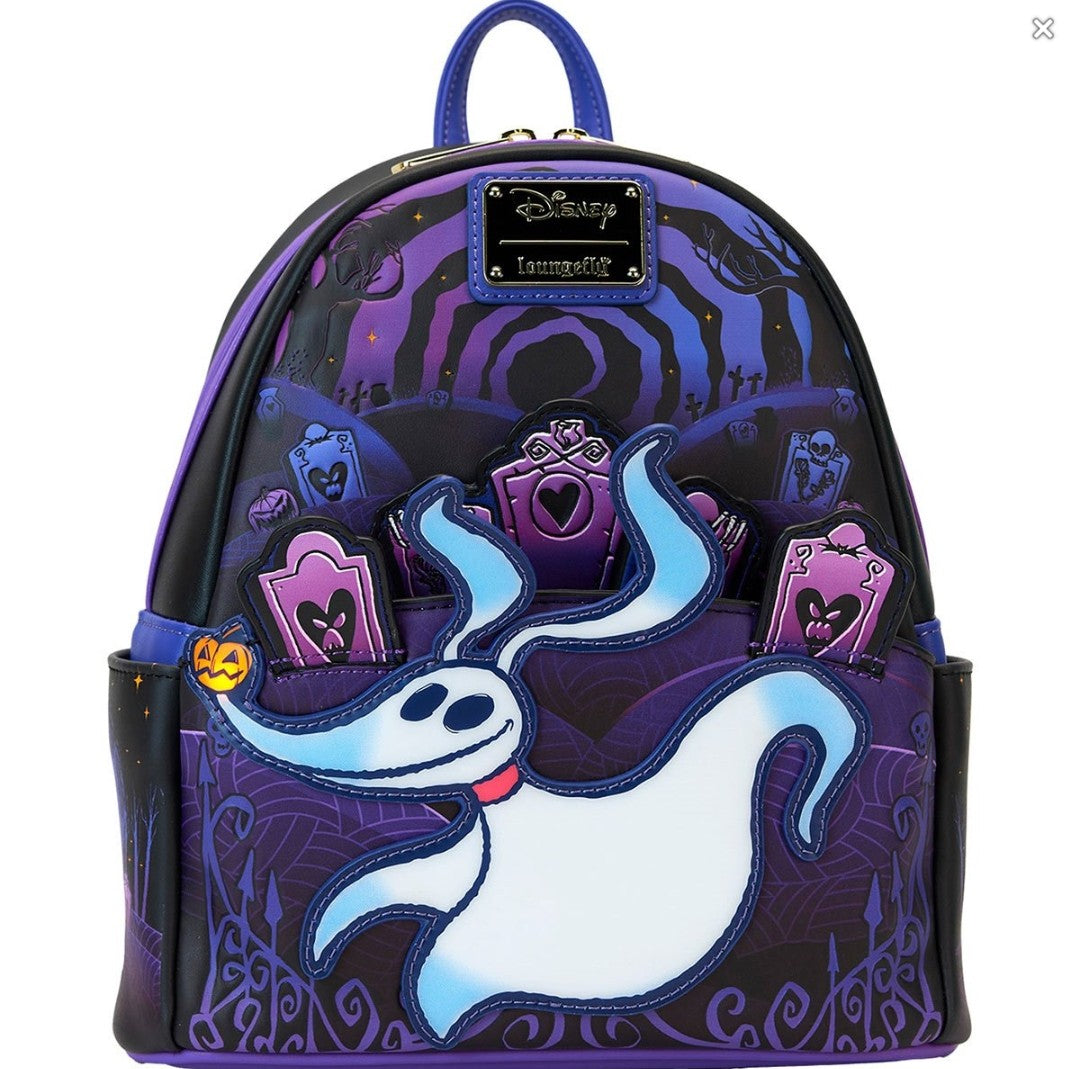 Loungefly Disney Nightmare Before Christmas Zero Cemetery Backpack