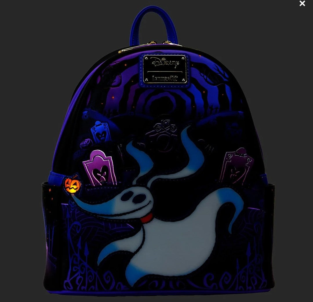 Loungefly Disney Nightmare Before Christmas Zero Cemetery Backpack