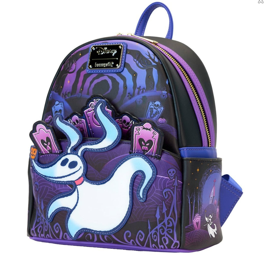 Loungefly Disney Nightmare Before Christmas Zero Cemetery Backpack