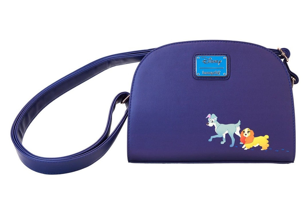 Loungefly Disney 70th Anniversary Lady and the Tramp Moonlight Walk Crossbody Bag