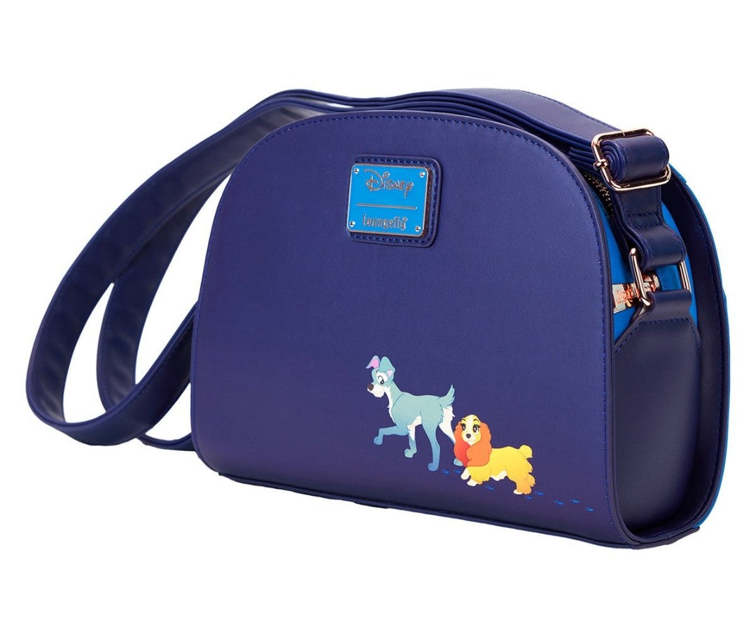 Loungefly Disney 70th Anniversary Lady and the Tramp Moonlight Walk Crossbody Bag