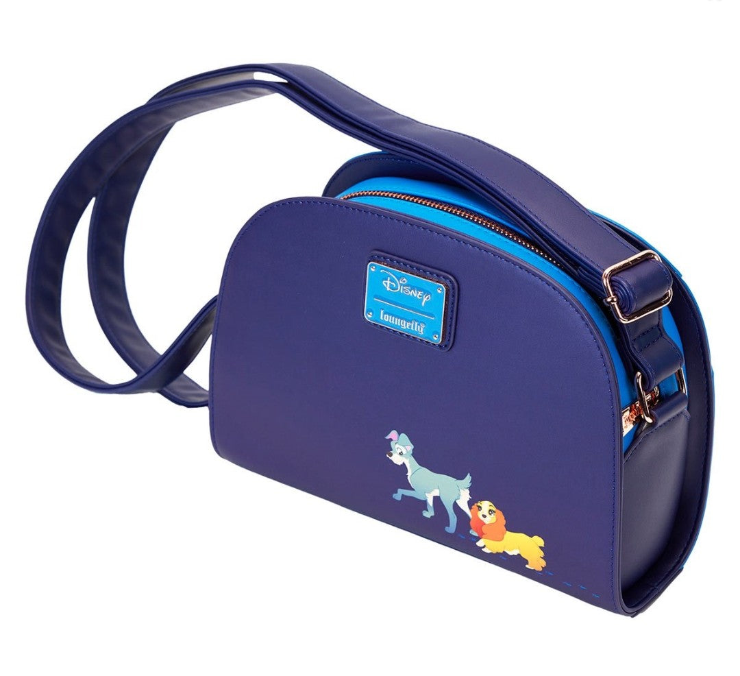 Loungefly Disney 70th Anniversary Lady and the Tramp Moonlight Walk Crossbody Bag