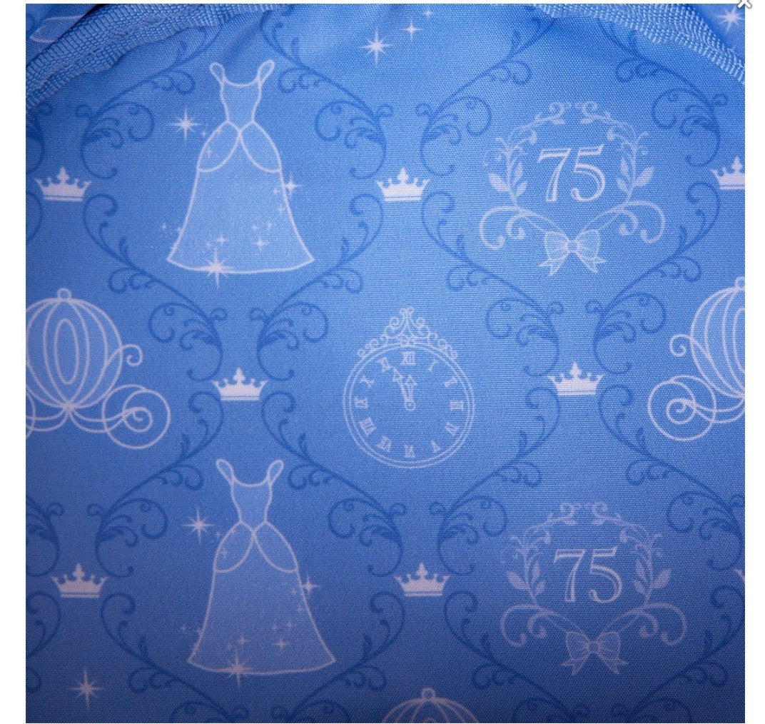 Loungefly Disney Cinderella 75th Anniversary Embossed Crossbody Bag