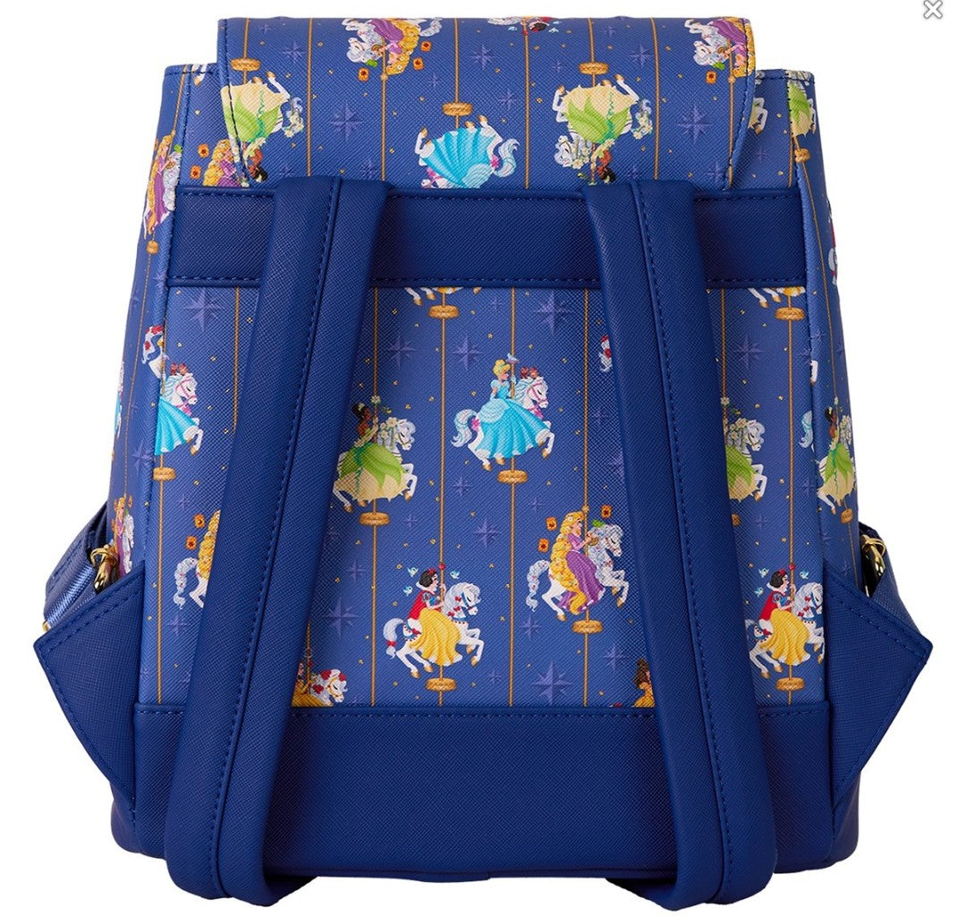 disney princess sidekicks loungefly mini backpack Loungefly Disney Princess and Sidekicks Carousel Backpack – Gwen's Mermaid Cove