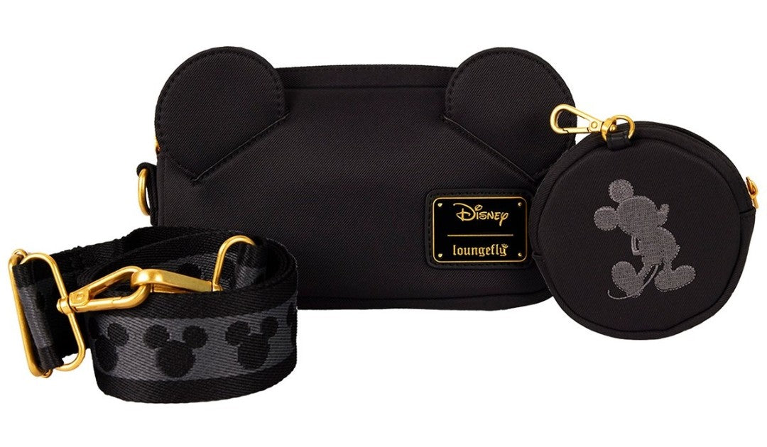 Loungefly Disney Mickey Mouse Ears Sling Bag with Coin Purse/ Belt Bag