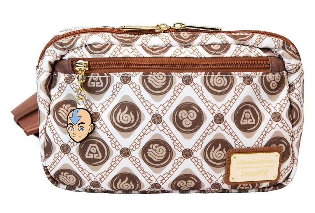 Loungefly Avatar with this Avatar: The Last Airbender Four Nations Nylon Sling Bag