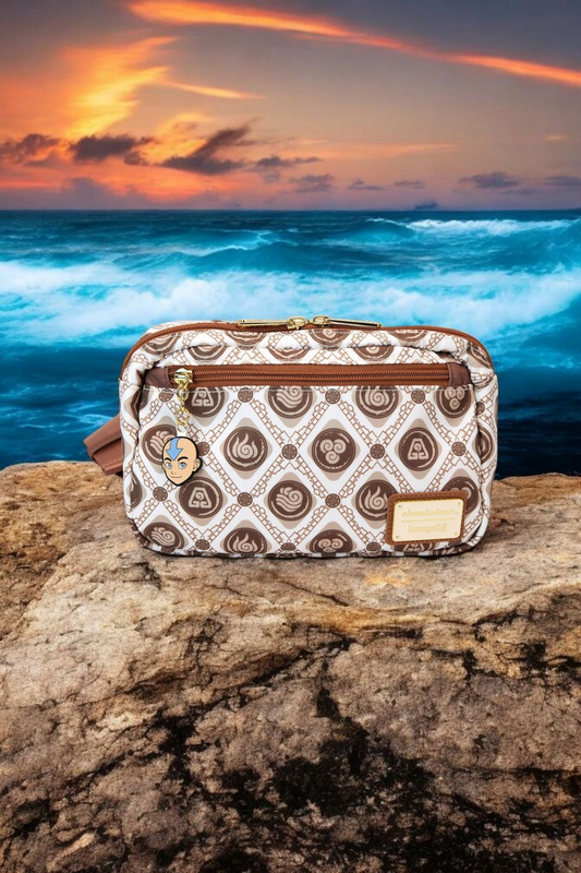 Loungefly Avatar with this Avatar: The Last Airbender Four Nations Nylon Sling Bag