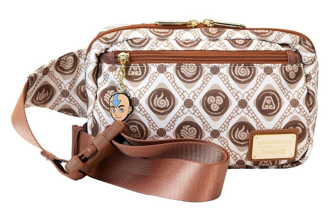 Loungefly Avatar with this Avatar: The Last Airbender Four Nations Nylon Sling Bag