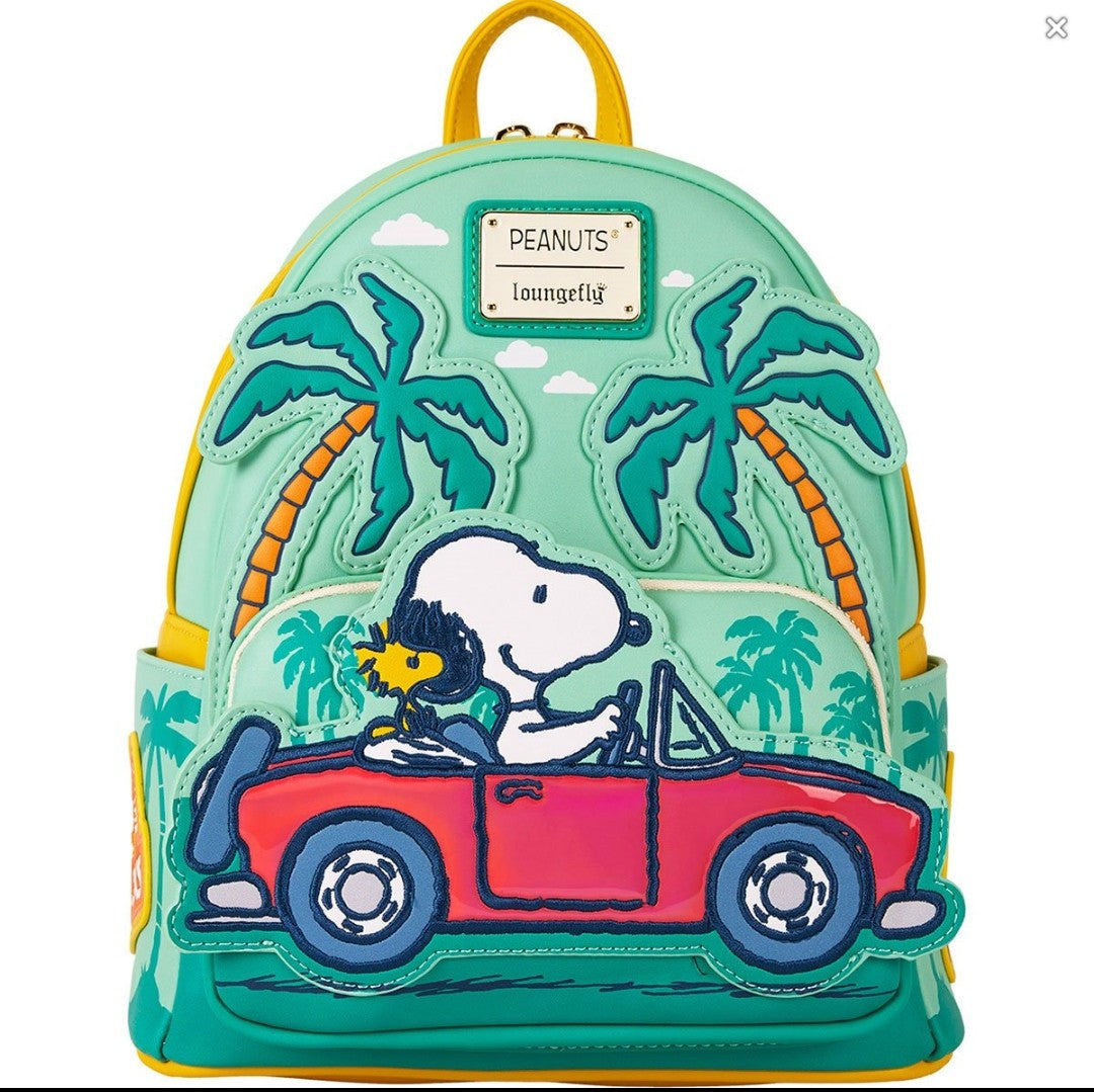 Loungefly Peanuts Snoopy and Woodstock Road Trip Backpack
