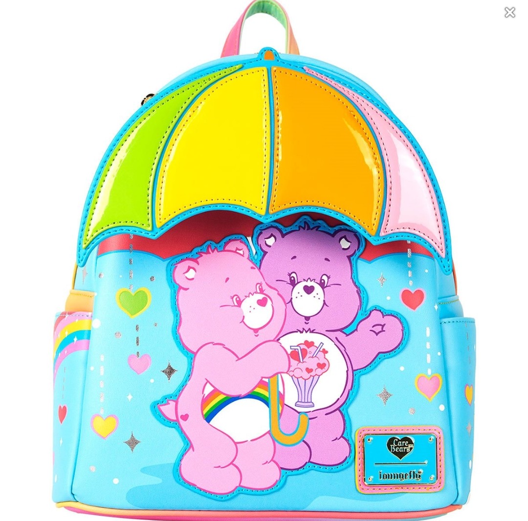 Loungefly Care Bears Rainbow Umbrella Backpack