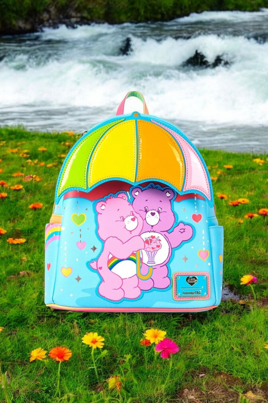 Loungefly Care Bears Rainbow Umbrella Backpack