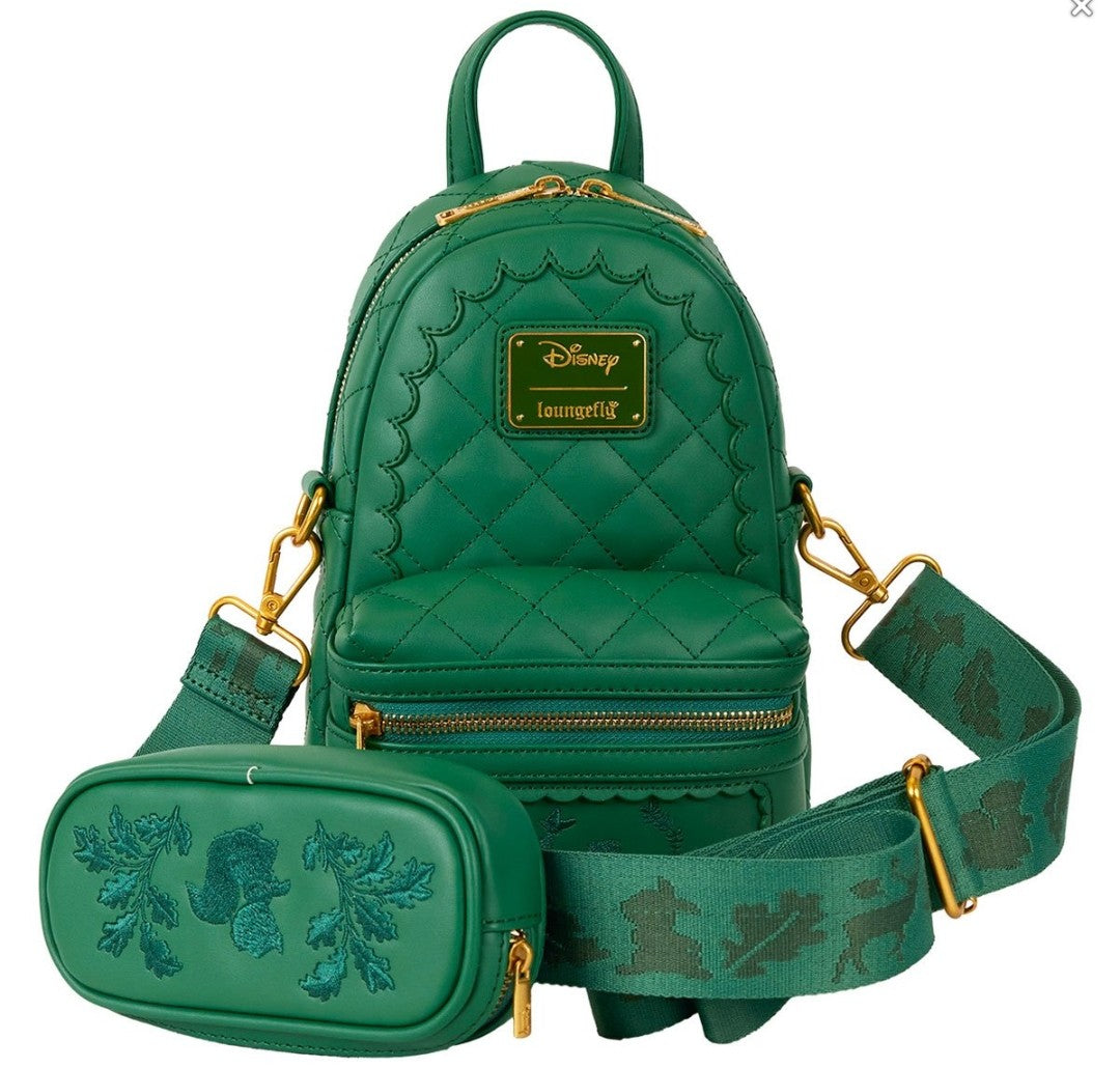 Loungefly Disney Bambi and Thumper Convertible Sling Bag/Crossbody Bag/Backpack